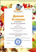 Диплом за подготовку победителей международного конкурса "Все краски осени" 24.10.2015 Диплом за подготовку победителей международного конкурса "Все краски осени" 24.10.2015